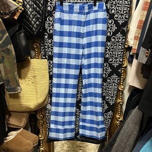 Smythe Blue Checkered Women’s Cuffed Pant!!!